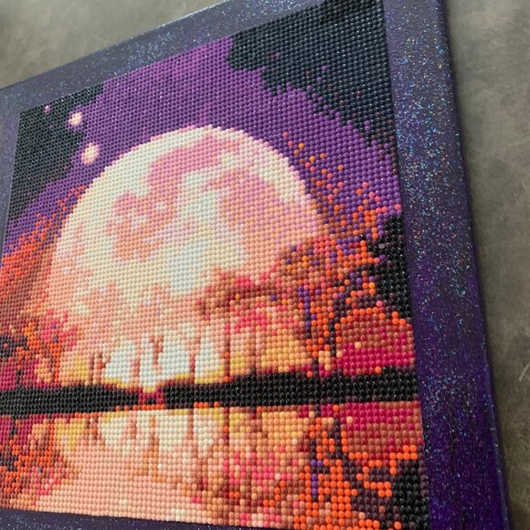 NEW Completed Diamond Art 'Full Moon' - Picture 3 of 9